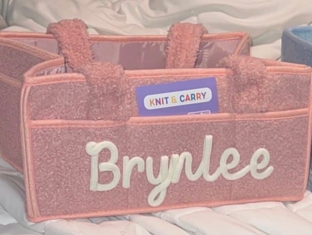 Customer photo review of K&C - Personalized Baby Storage Basket