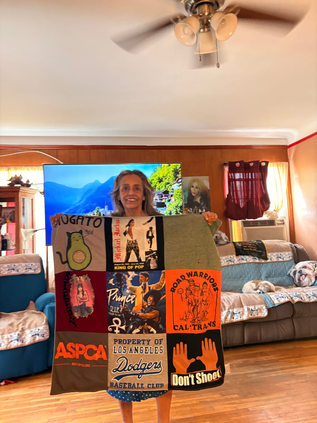 Customer photo review of Project Repat T-Shirt Quilt