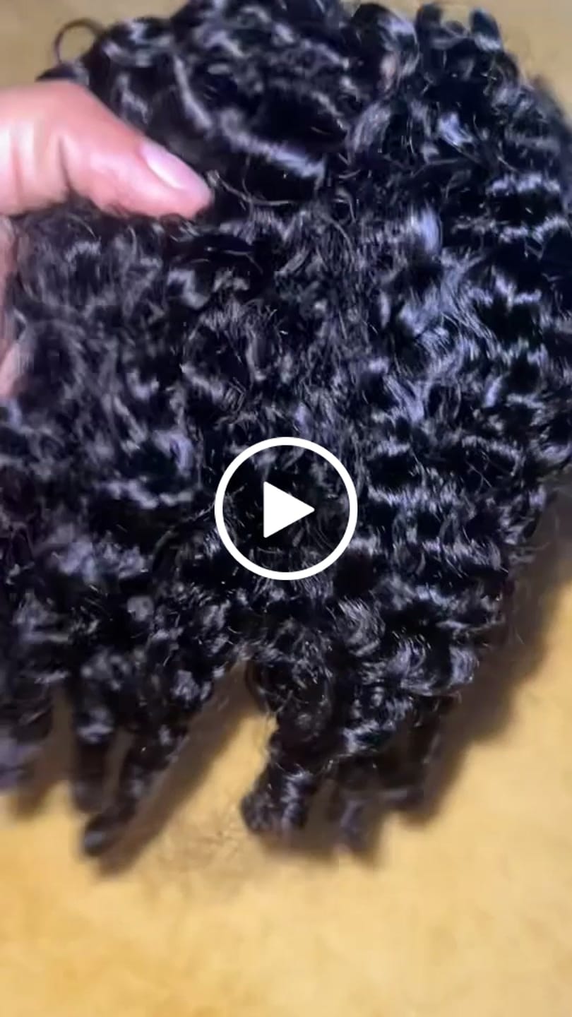 Customer video review of Ywigs Burmese Water Curly Human Crochet Hair