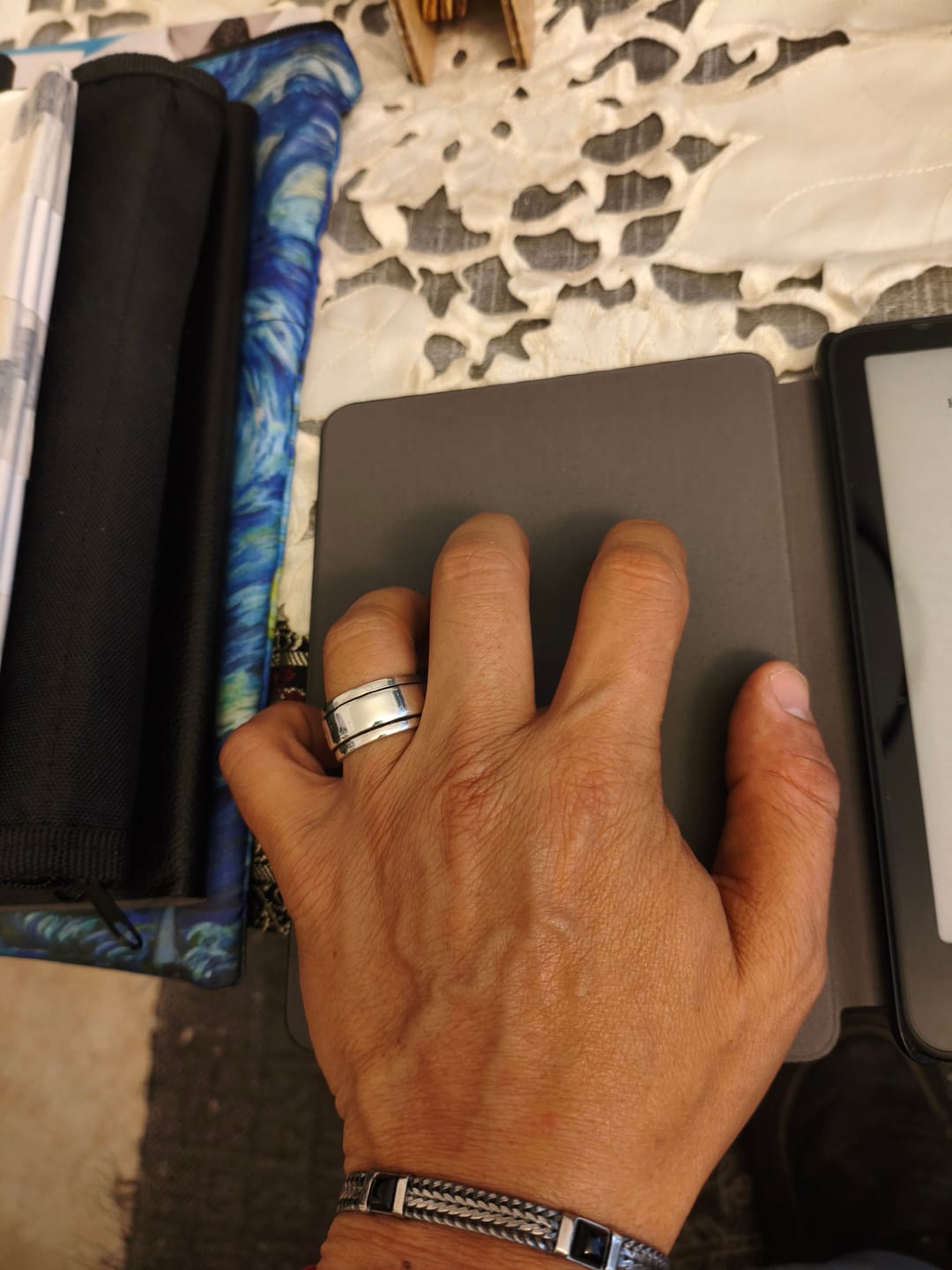 Customer photo review of טבעת כסף לגבר - Plain Silver