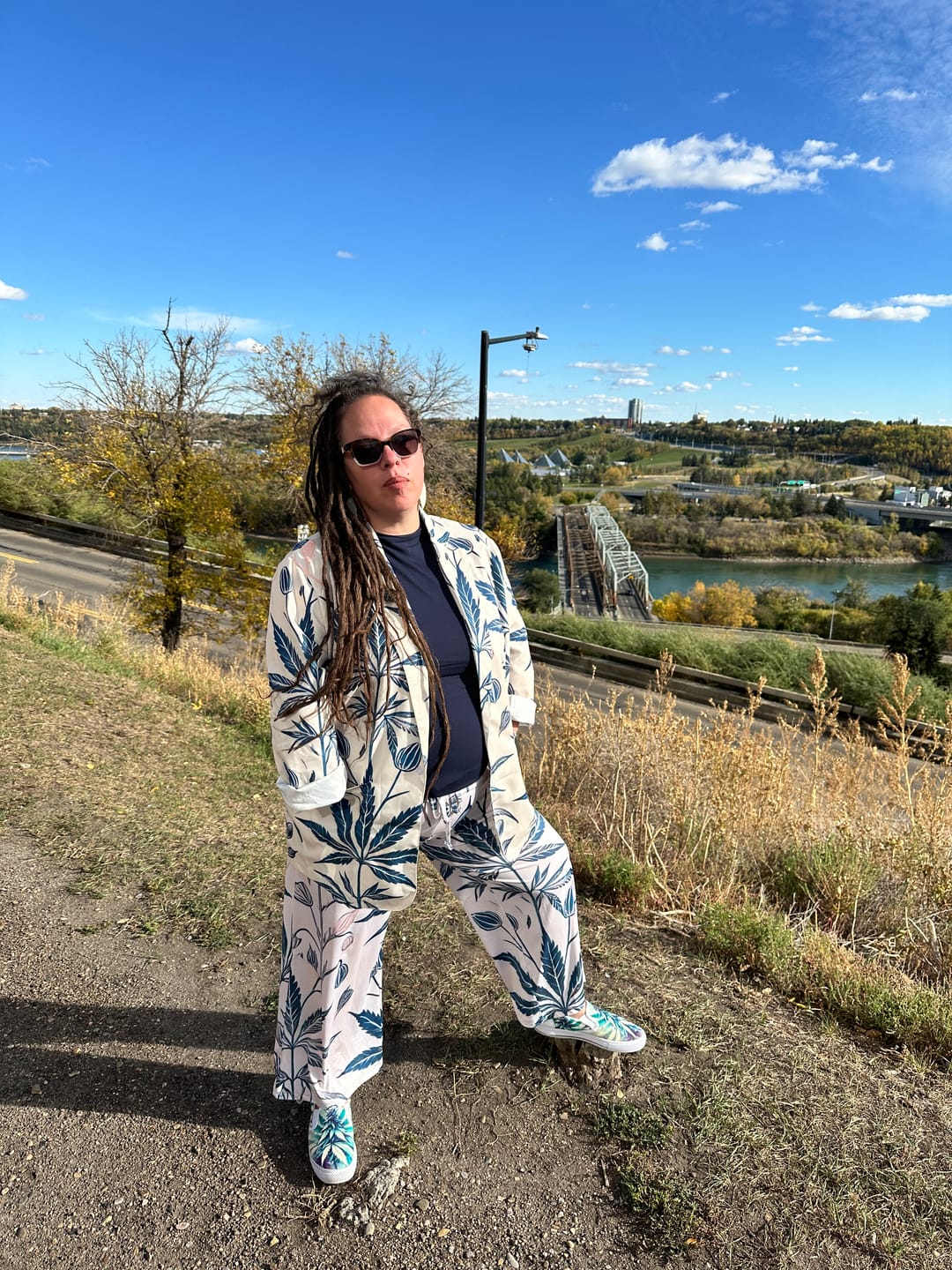 Customer photo review of Soft Sativa Wide-Leg Lounge Pants