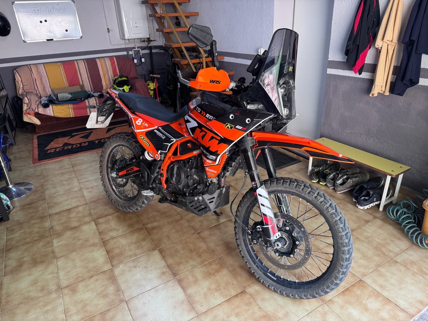 Customer photo review of KTM 390 Adventure R / X GRAPHICS - "RR-Tech" (Orange)