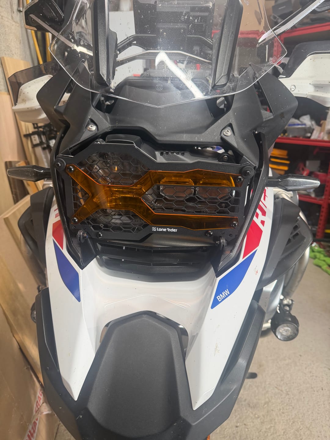 Customer photo review of Headlight Guard Kit BMW R1200/1250 GS / ADVENTURE LC (Liquid Cooled) - [Patent Pending]