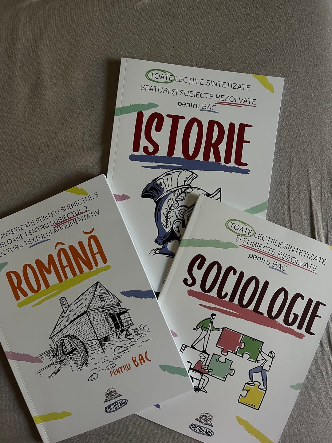 Customer photo review of Pachet Bacalaureat (Română + Istorie + Sociologie) Bacademia
