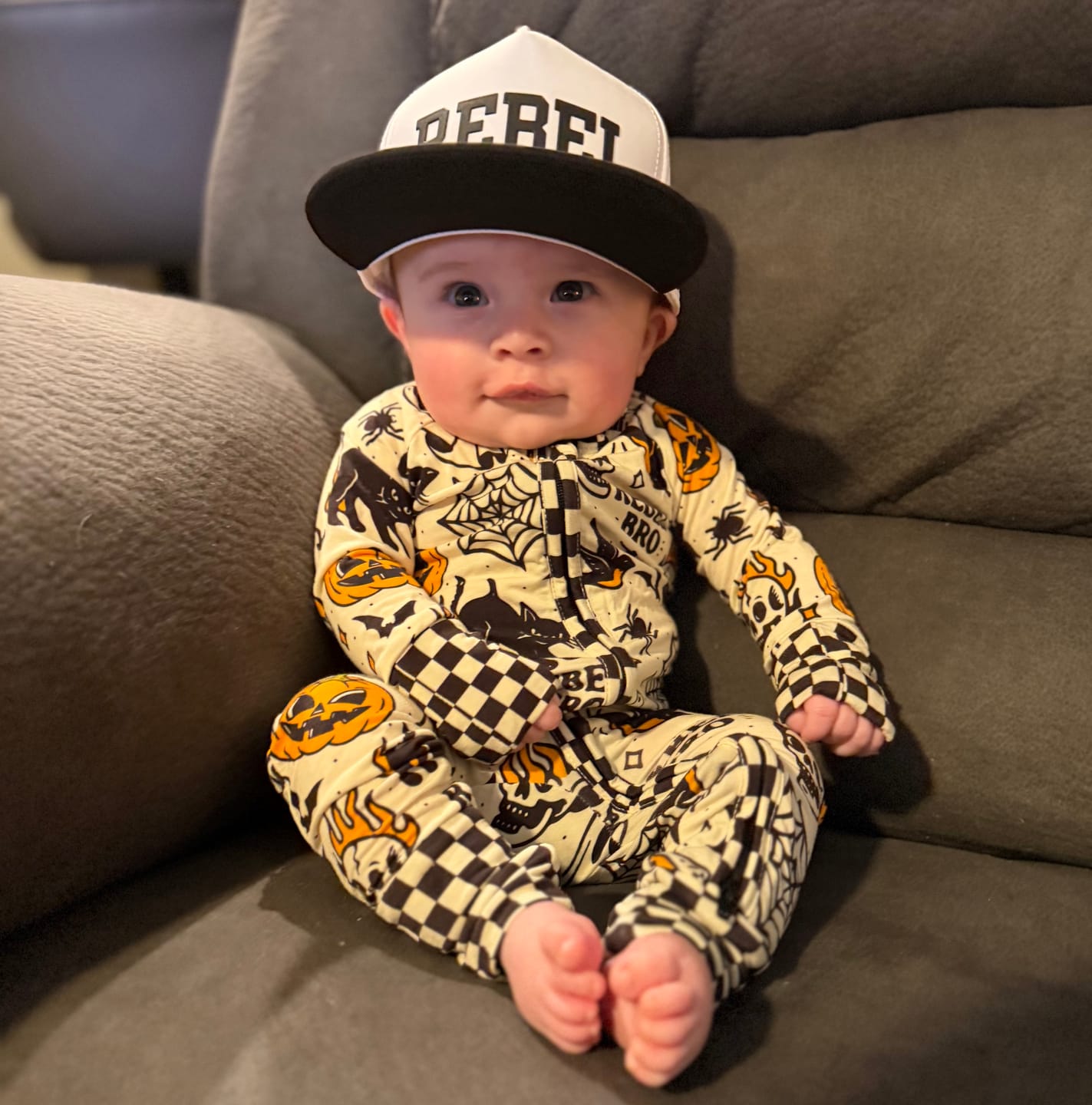 Customer photo review of Bamboo Zippy Sleeper in Halloweentown