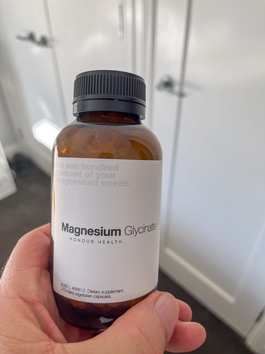 Customer photo review of Magnesium Glycinate (Pure & Unbuffered) - 110 Capsules
