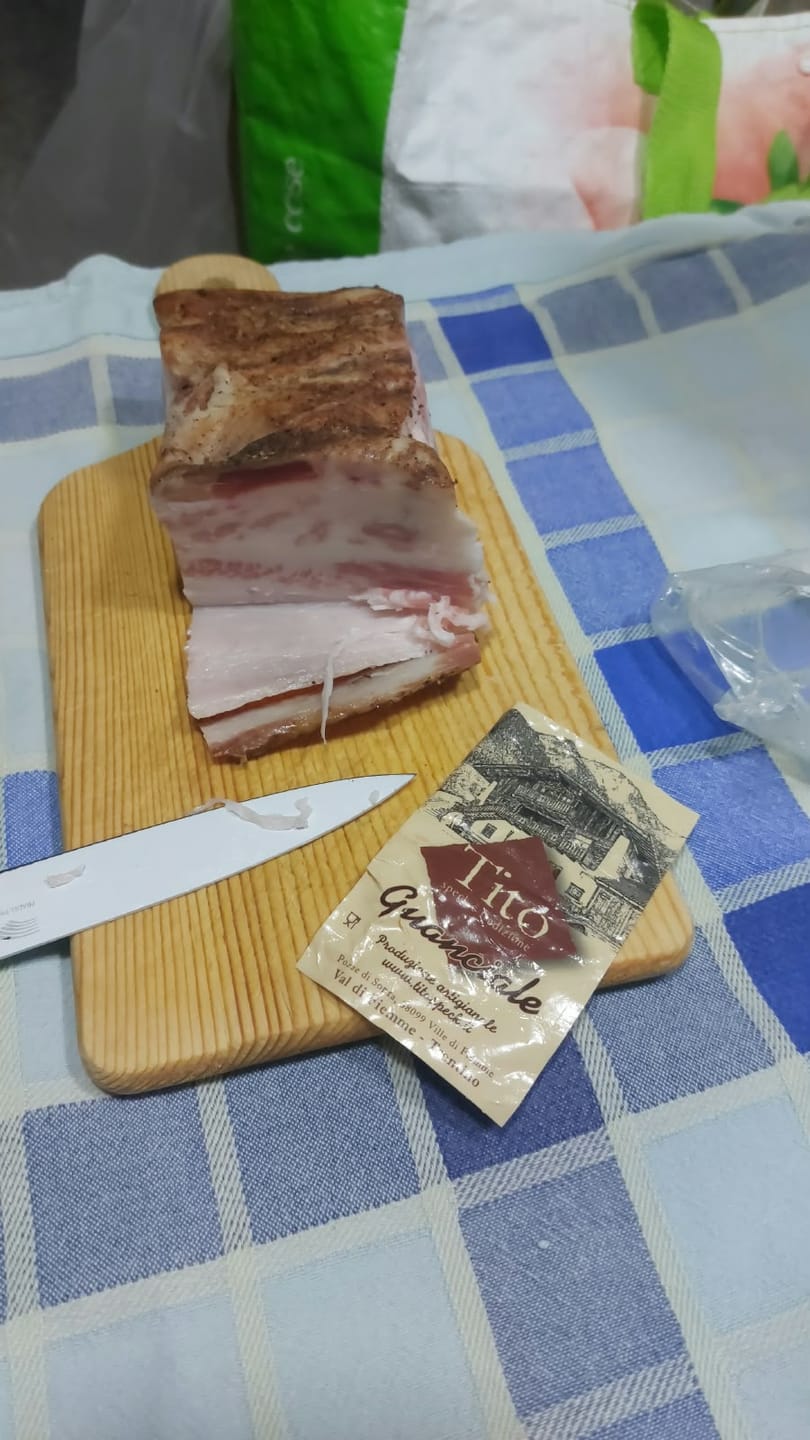 Customer photo review of Guanciale