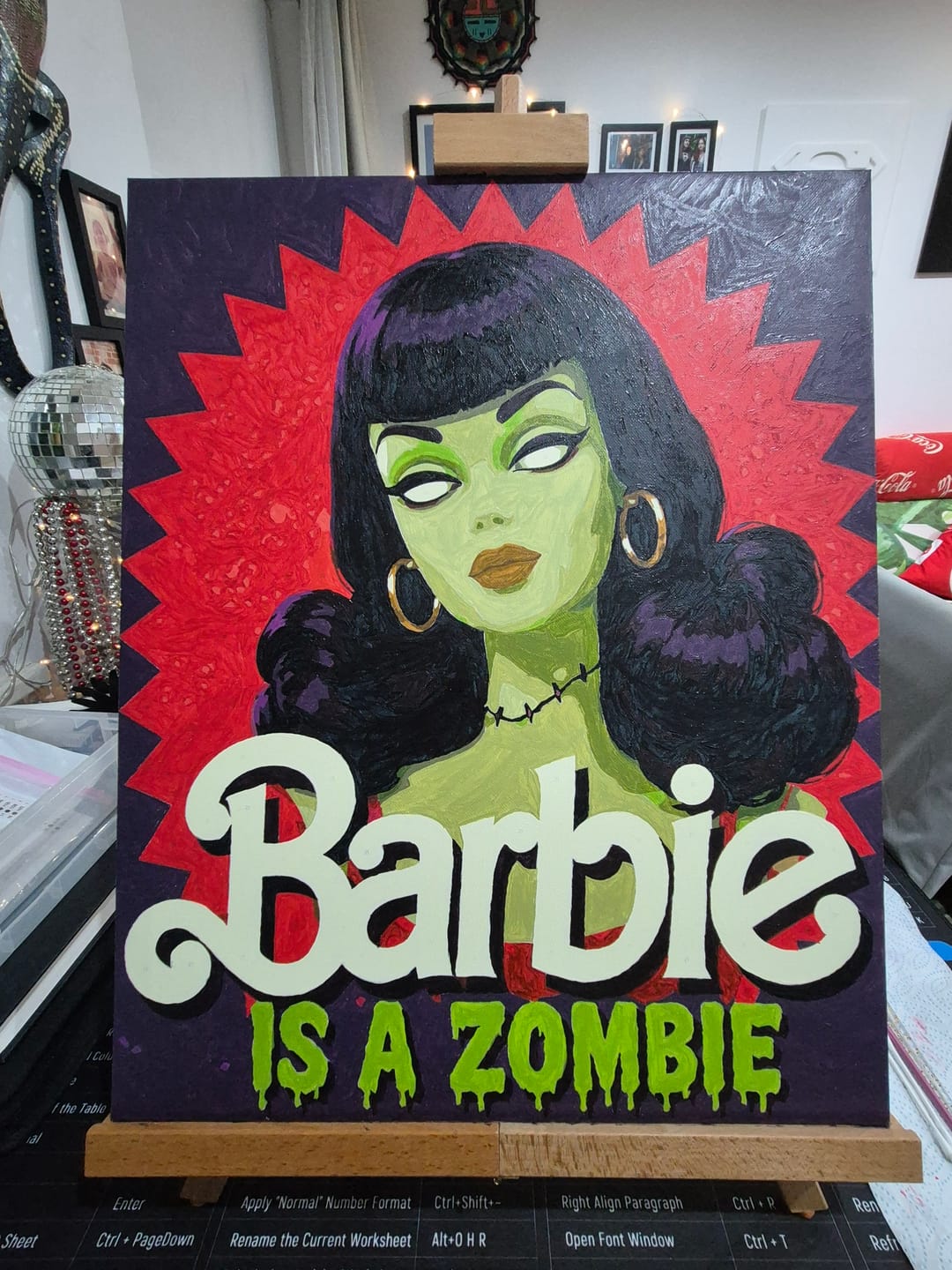 Customer photo review of Zombie Doll | Paint by Number