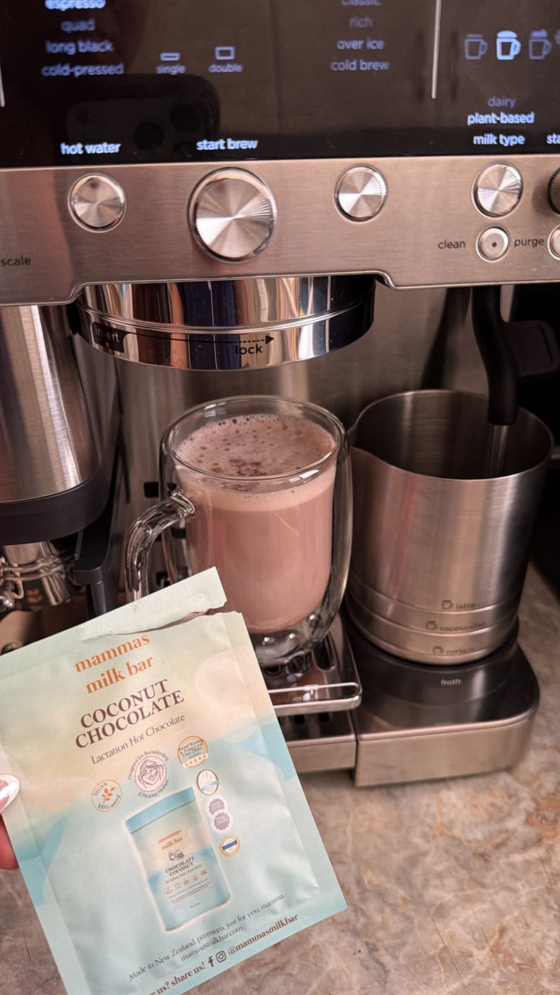 Customer photo review of Lactation Hot Chocolate - Coconut Chocolate