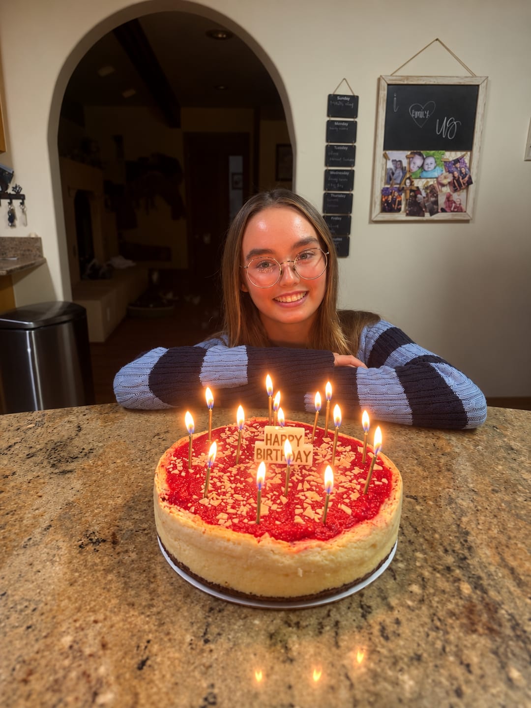 Customer photo review of White Chocolate Raspberry Cheesecake