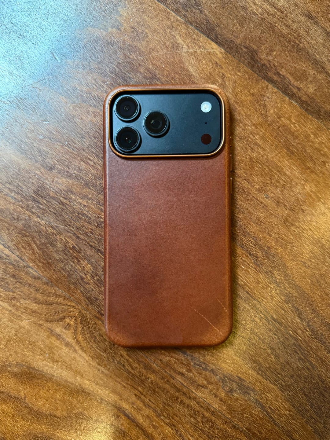 Customer photo review of iPhone 18 Pro Max Leather Case - MagSafe - Dark Brown