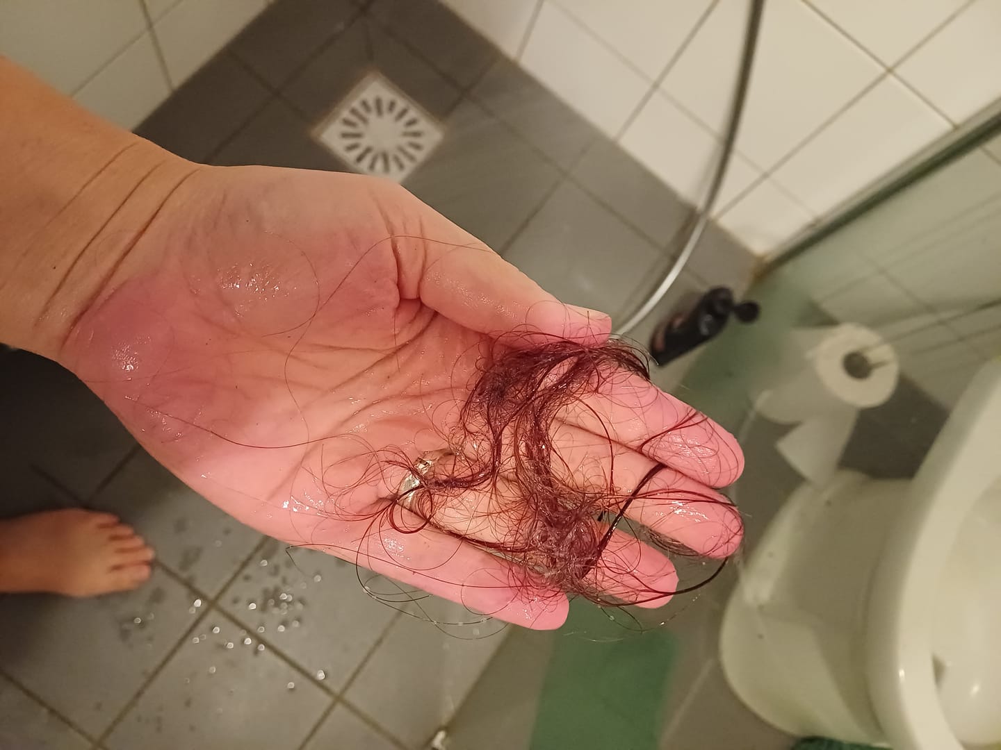 Customer photo review of Mattie Cerise - Vegan Semi-Permanent Direct Dye Hair Color Cream 210 ml