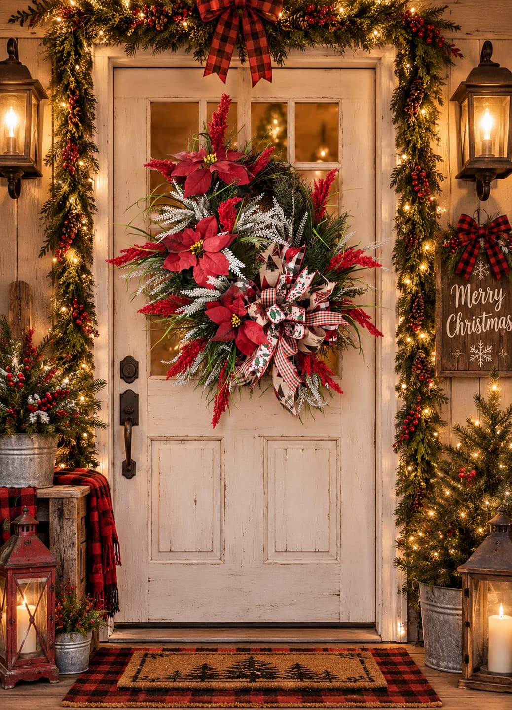Customer photo review of 18" Oval Grapevine Wreath - DECOE-037