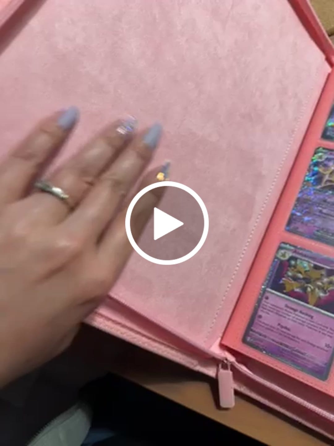 Customer video review of Cherry Blossom - 9-Pocket Trading Card Binder