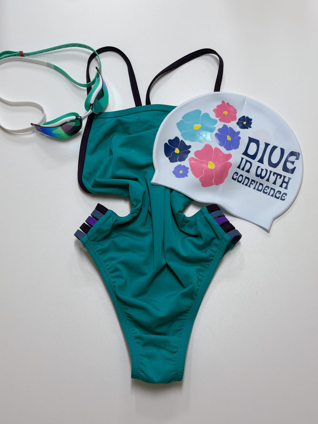 Customer photo review of JAYD Swim Cap - Dive In with Confidence