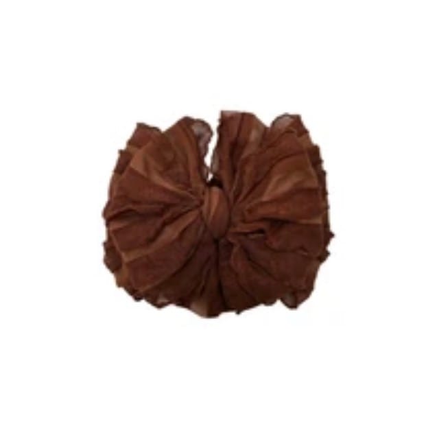 Customer photo review of Chestnut | Signature Ruffled Baby Headband