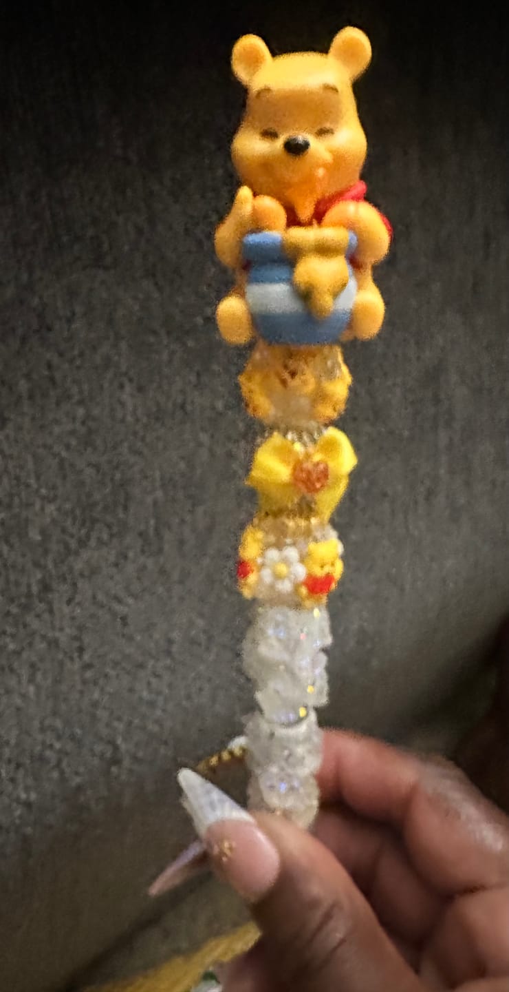 Customer photo review of Halloween Cute Ghost Beadable Pens Wholesale, Beadable Pens Supplies