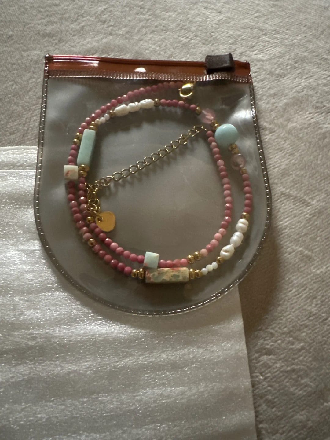 Customer photo review of Solar Mosaic Necklace