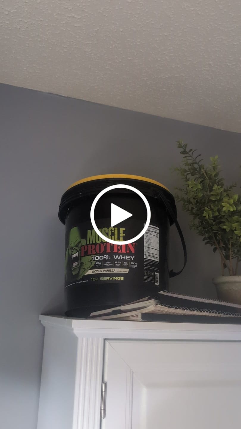 Customer video review of Whey Protein Powder Bucket