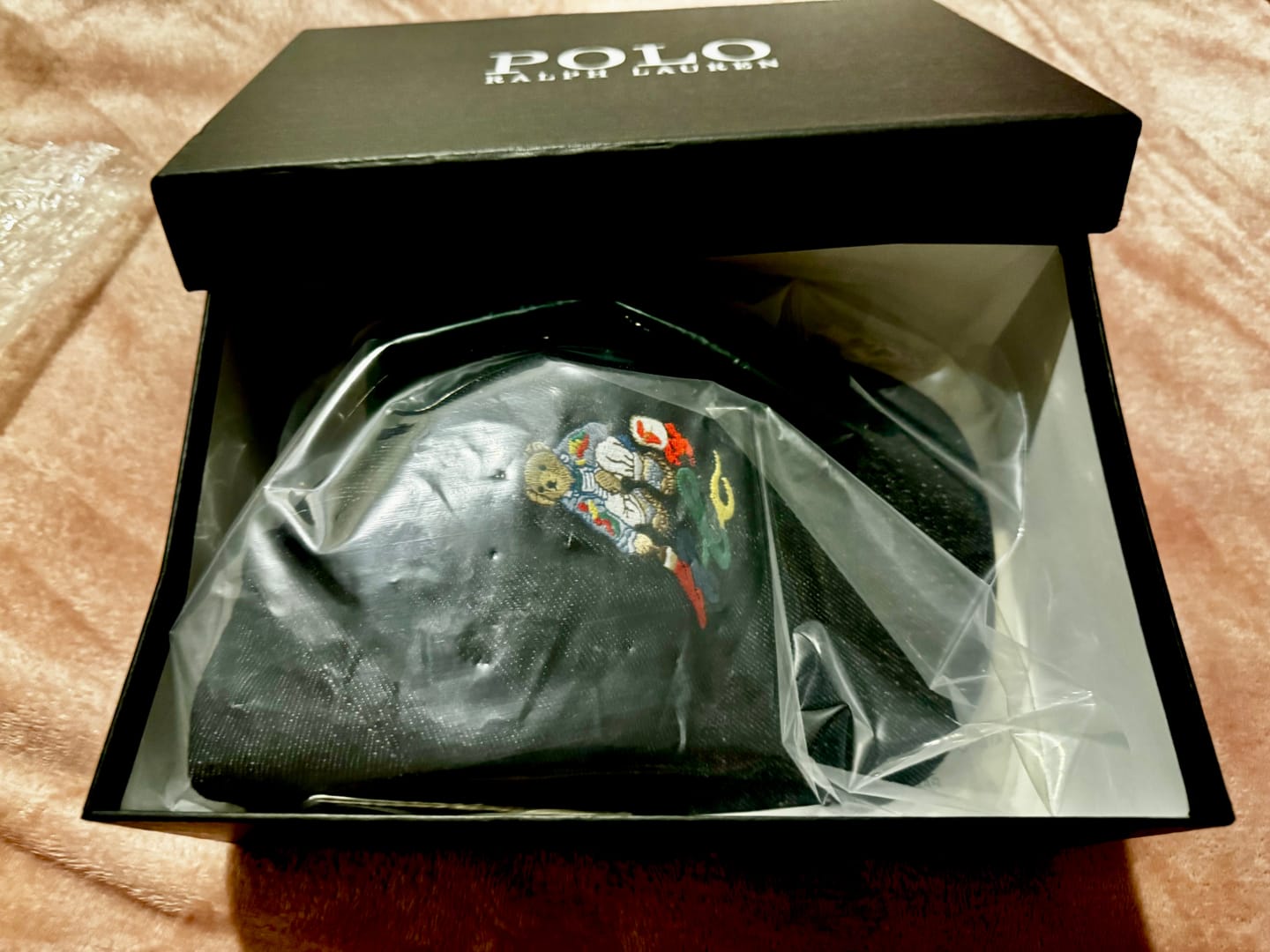 Customer photo review of Ralph Lauren Polo Bear Twill Ball Cap