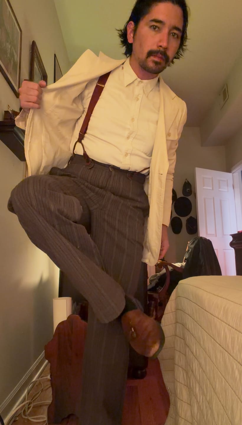 Customer photo review of Lot 920 Old Time Stripe Pants