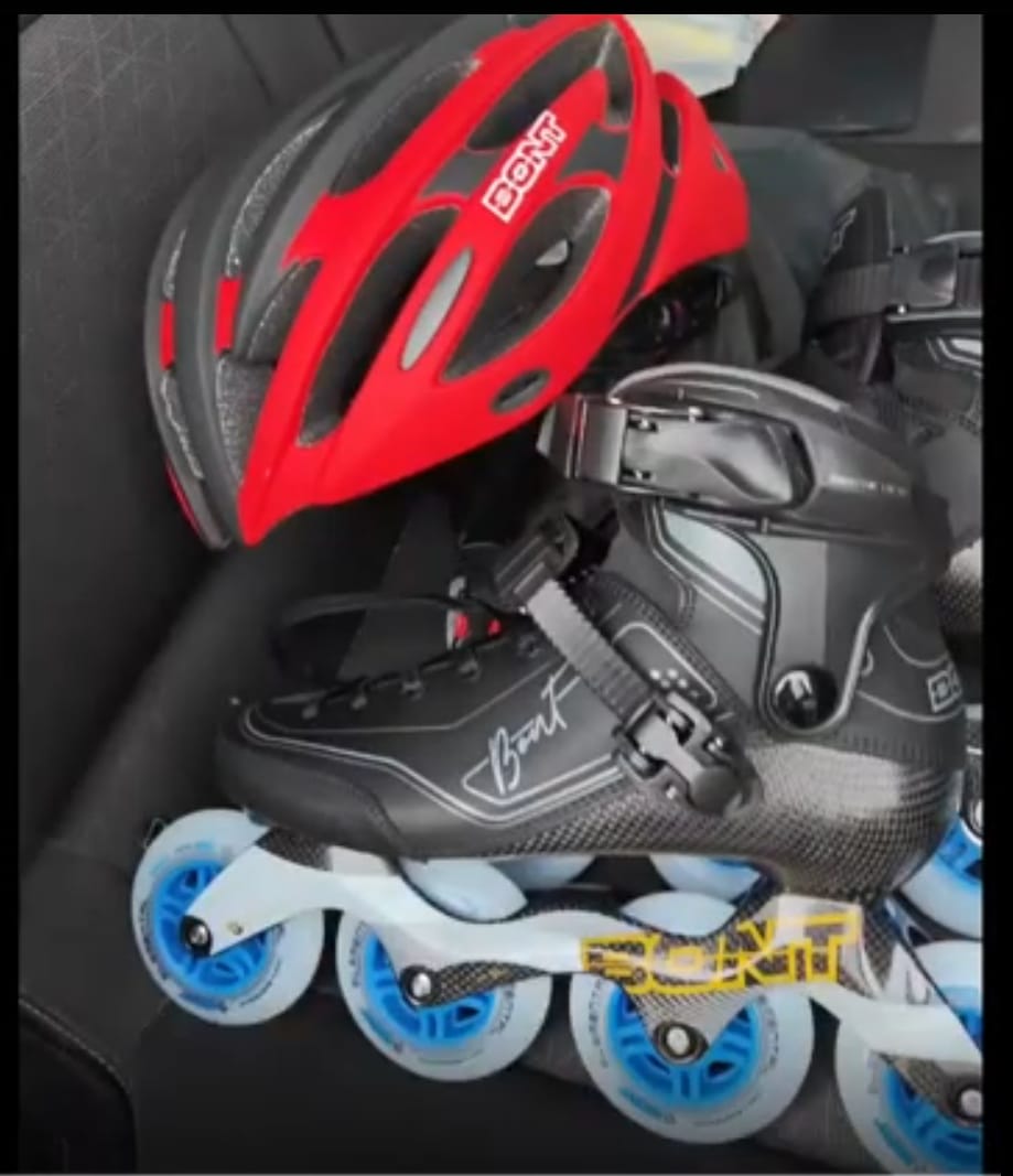Customer photo review of Inline Speed Skating Helmet