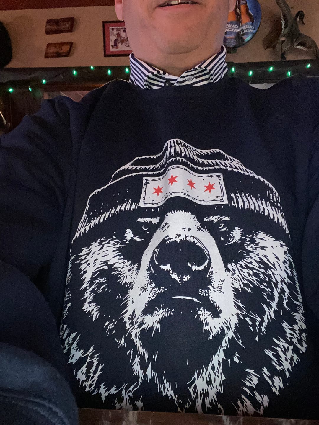 Customer photo review of Chi Town Beanie Crewneck