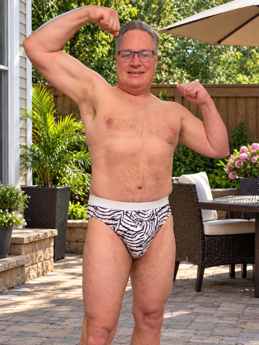 Customer photo review of Classic Soft MicroModal Brief（Horizontal Fly） - Wild Weekend | Tiger Claw Brush