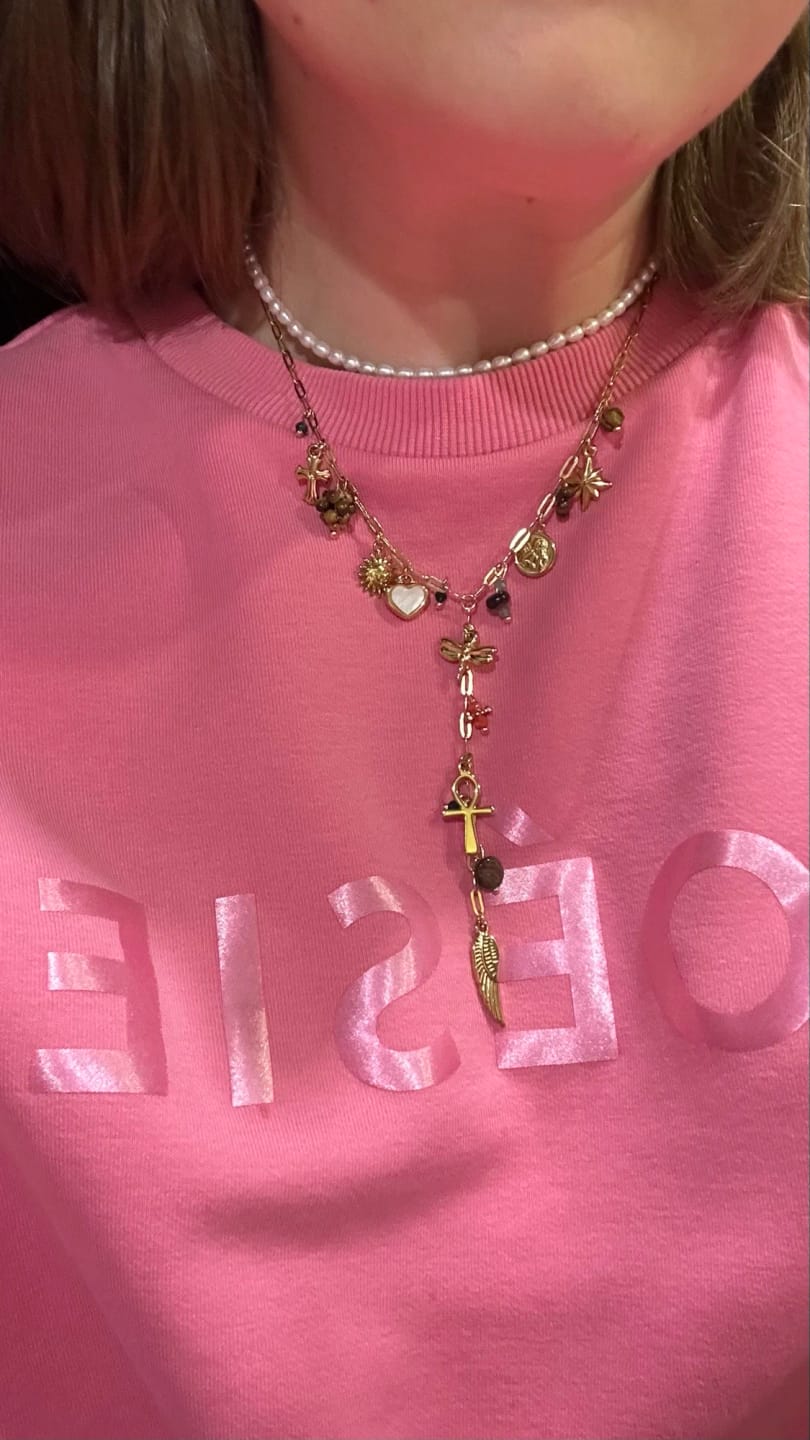 Customer photo review of Eclectic Belief Necklace