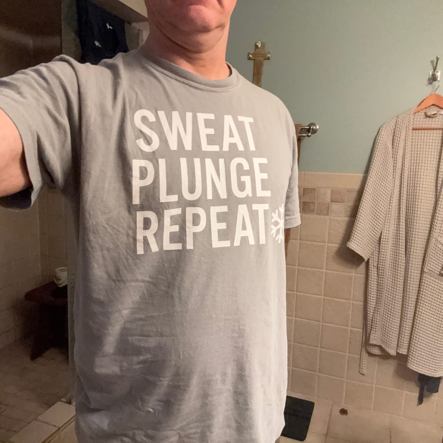 Customer photo review of Sauna After Dark T-Shirt