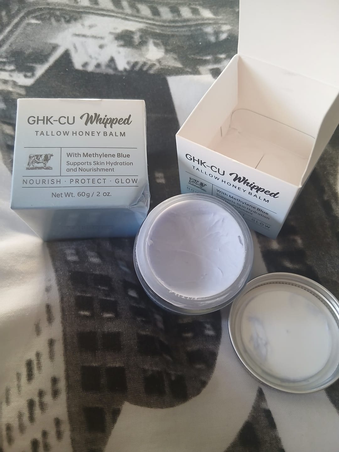Customer photo review of Harvest & Hive™ GHK-Cu Blue Tallow Balm - Made in the UK 🇬🇧