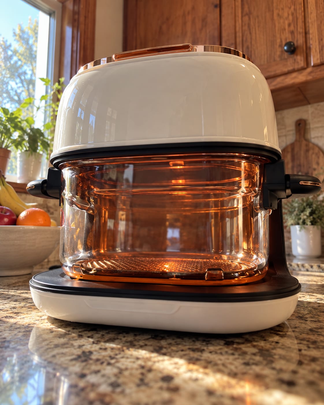 Customer photo review of Premium Glass Air Fryer