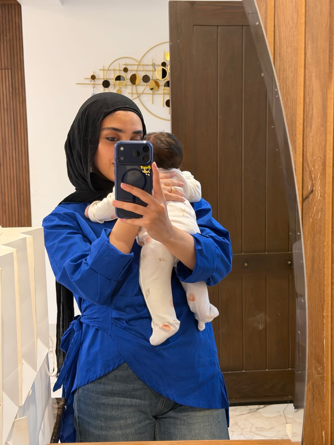 Customer photo review of Footed Romper Set (Forest Squirrel)