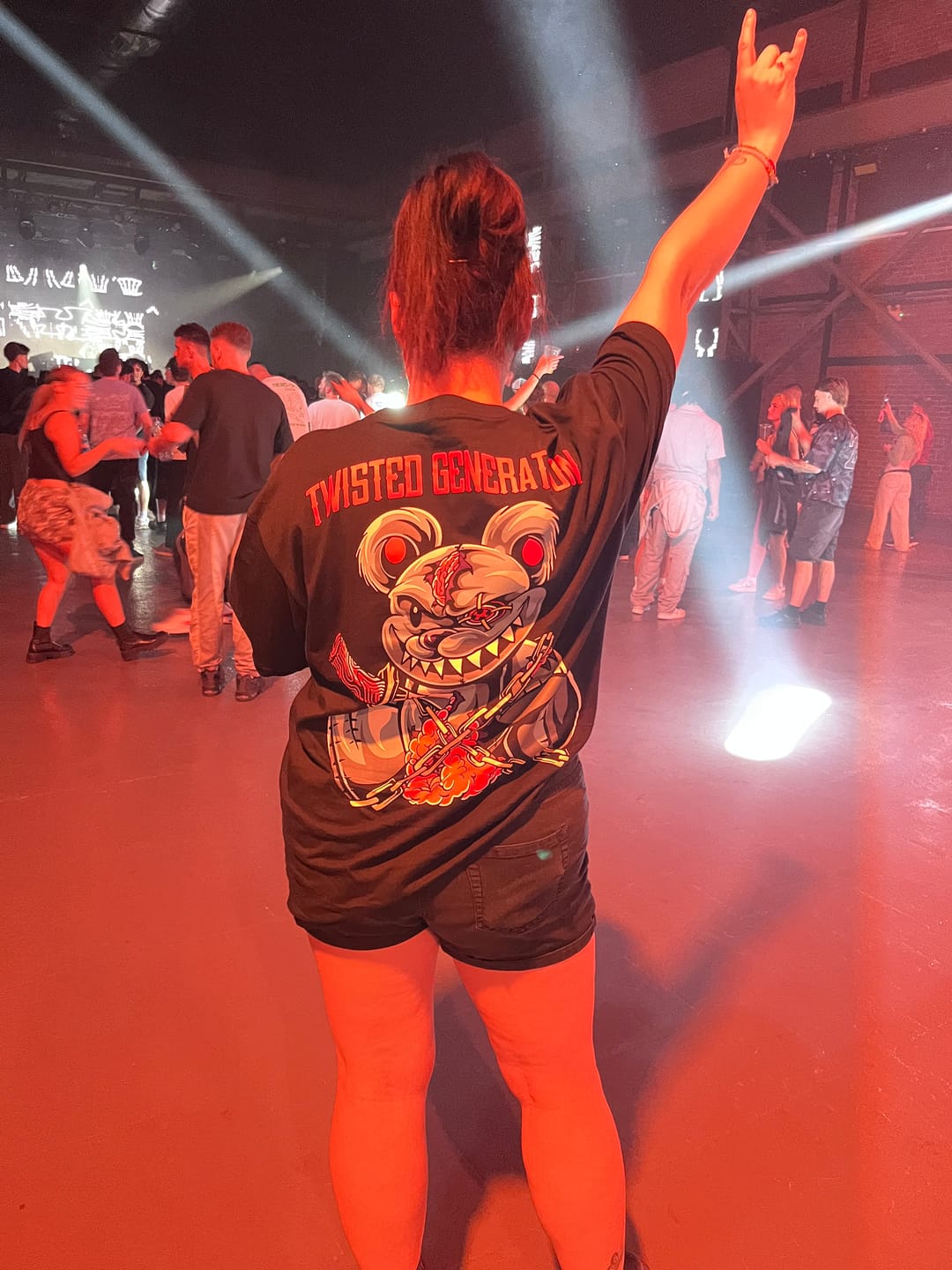Customer photo review of Psycho Teddy Oversized T-shirt