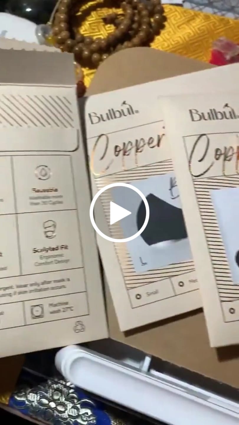 Customer video review of Reusable Copper Face Mask