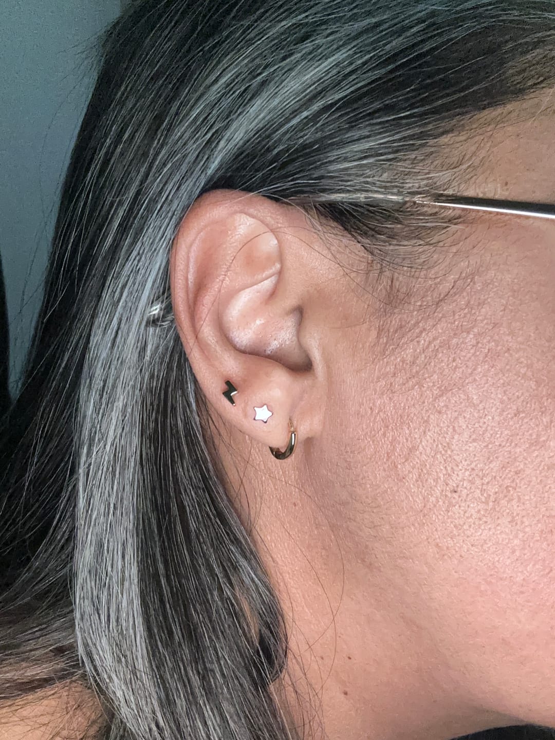 Customer photo review of ARGOLLAS LISAS 10MM BAÑADAS EN ORO