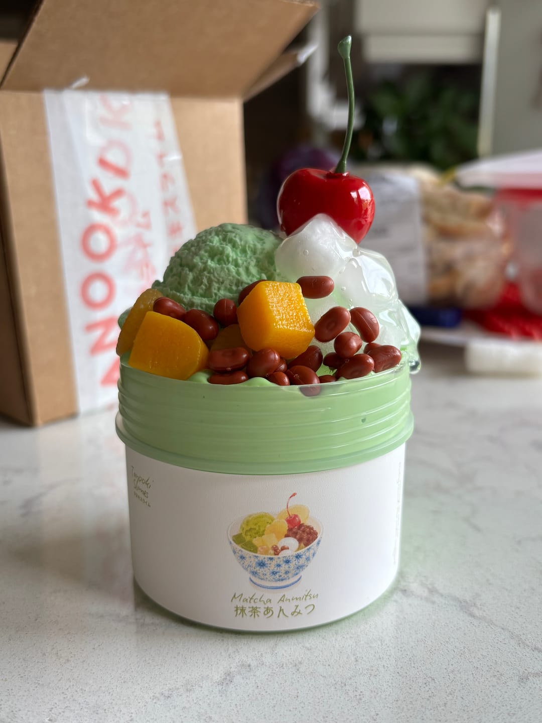 Customer photo review of Matcha Anmitsu