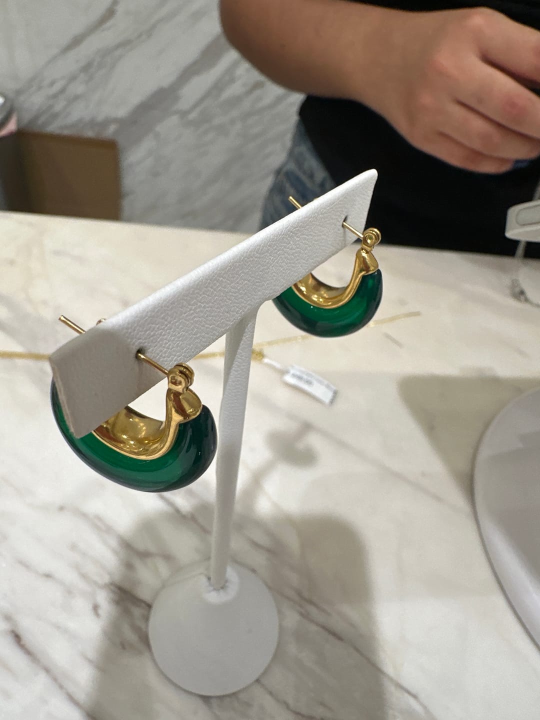 Customer photo review of Par Arete Gota Marmoleada