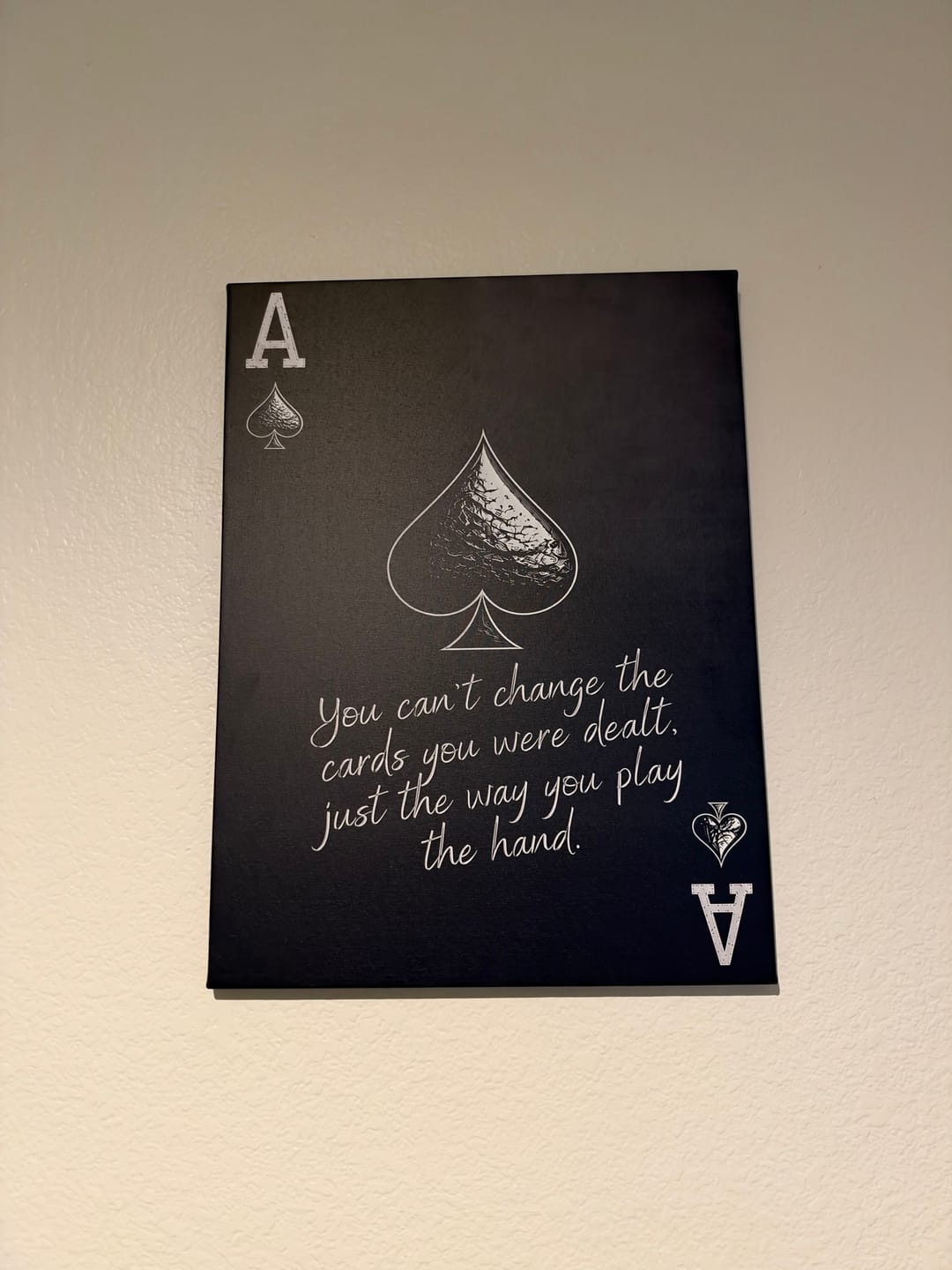 Customer photo review of You Can't Change The Cards