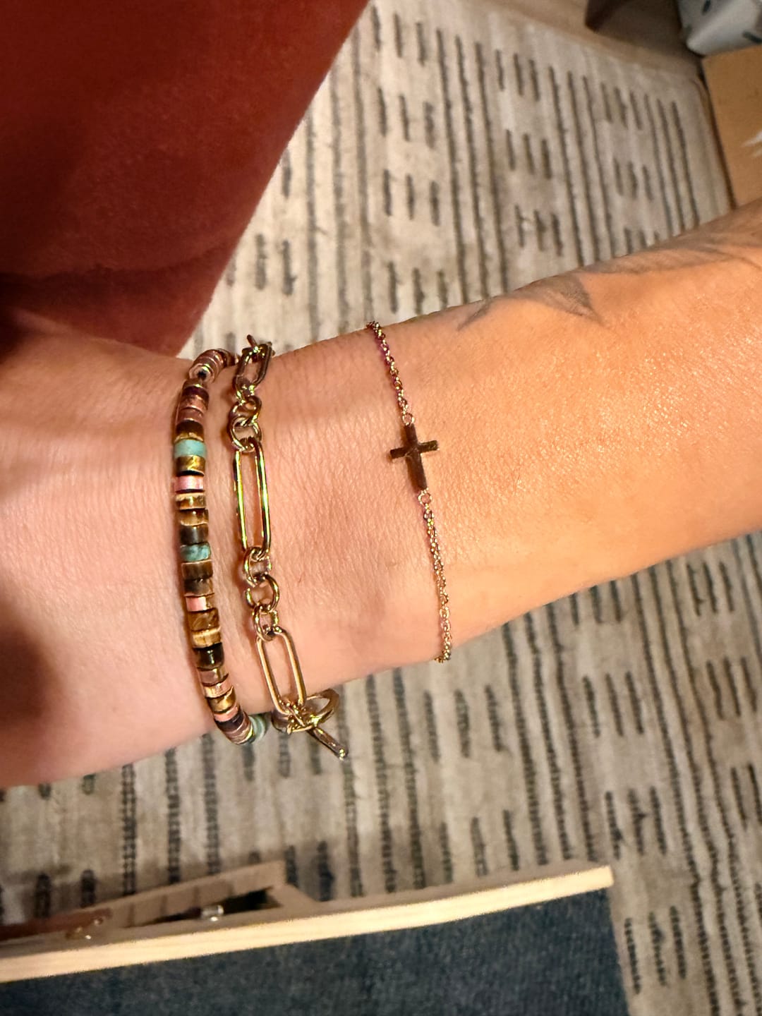 Customer photo review of Cross Bracelet