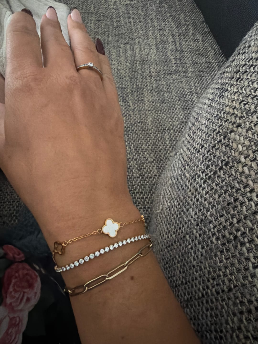 Customer photo review of Lucia Clover Bracelet