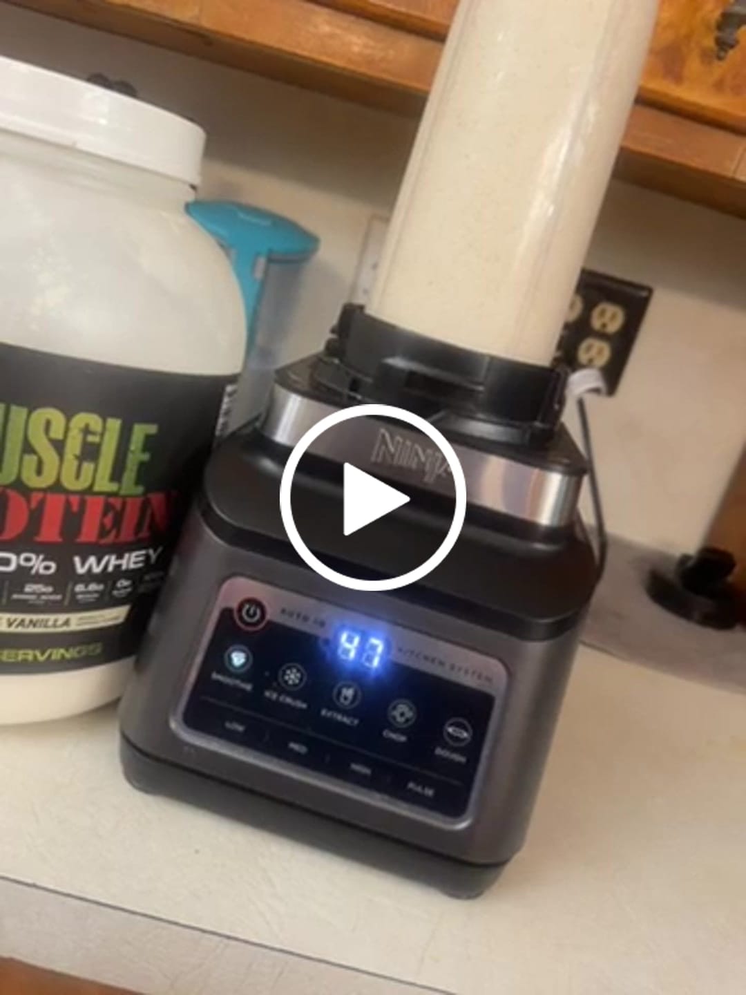Customer video review of Whey Protein Powder Bucket