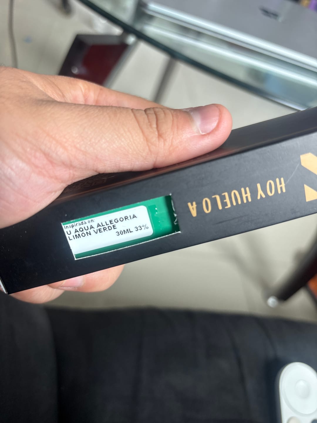 Customer photo review of Perfume Tendencia U AQUA ALLEGORIA LIMON VERDE