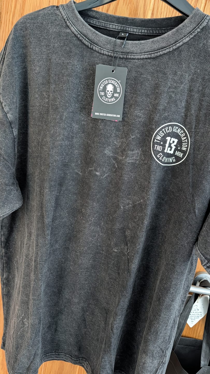 Customer photo review of 13 Acid Wash Oversized T-shirt