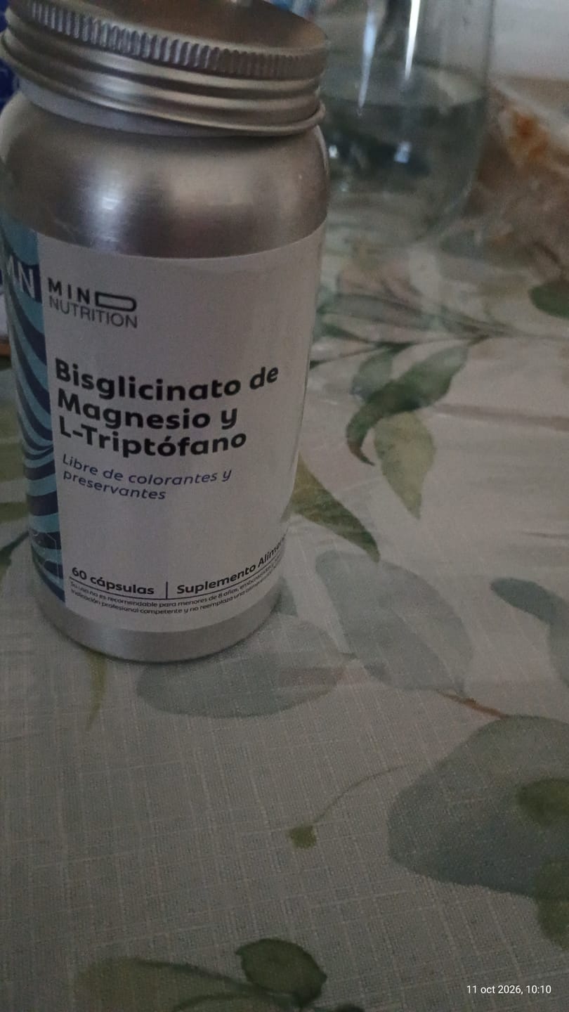 Customer photo review of Bisglicinato de Magnesio + L-TRP