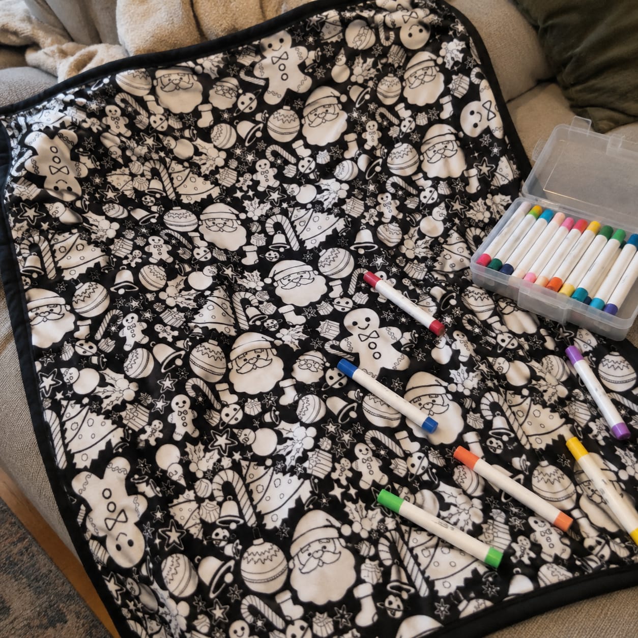 Customer photo review of Color & Cuddle Blanket