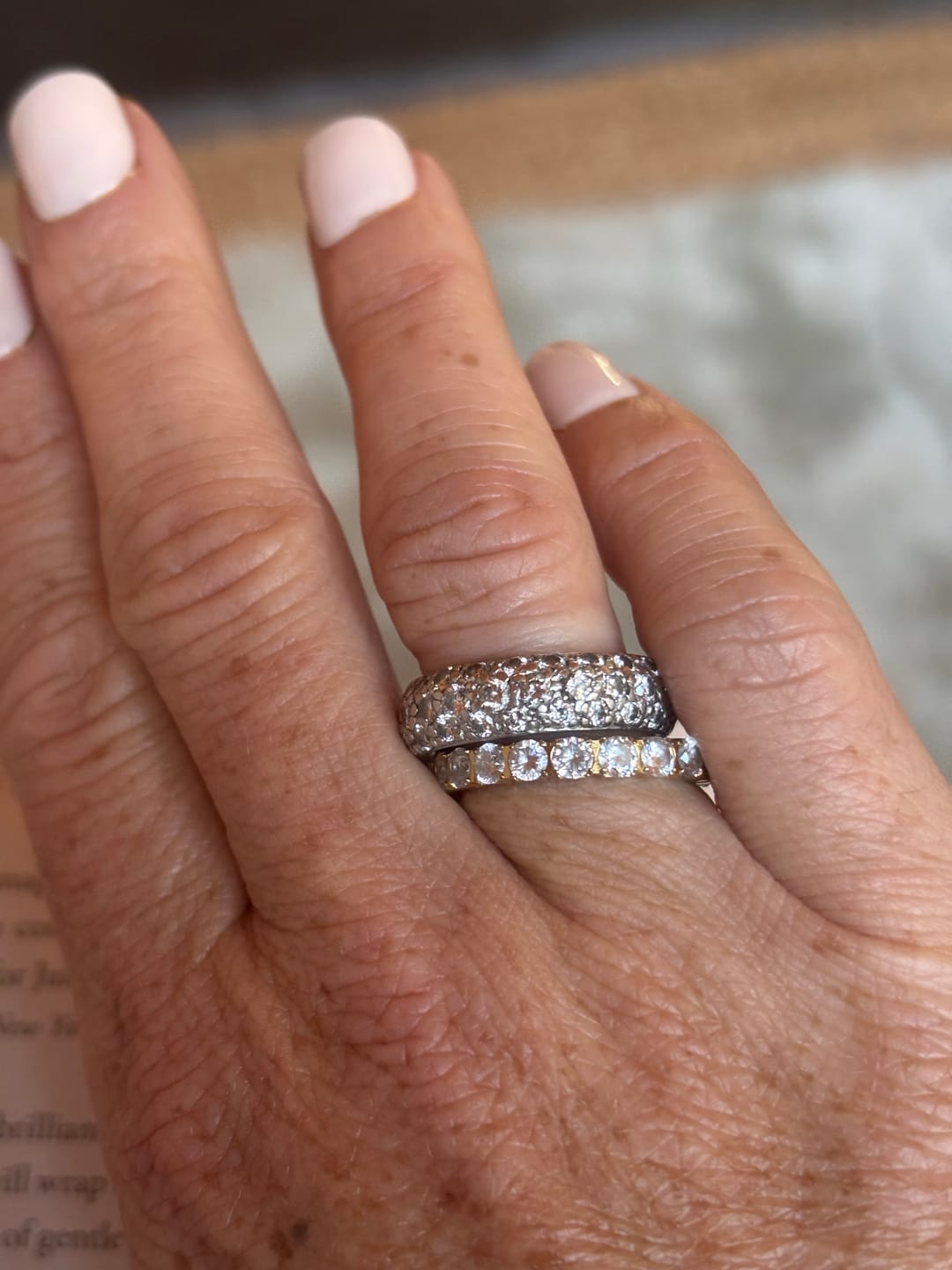 Customer photo review of Bold Eternity Band Ring