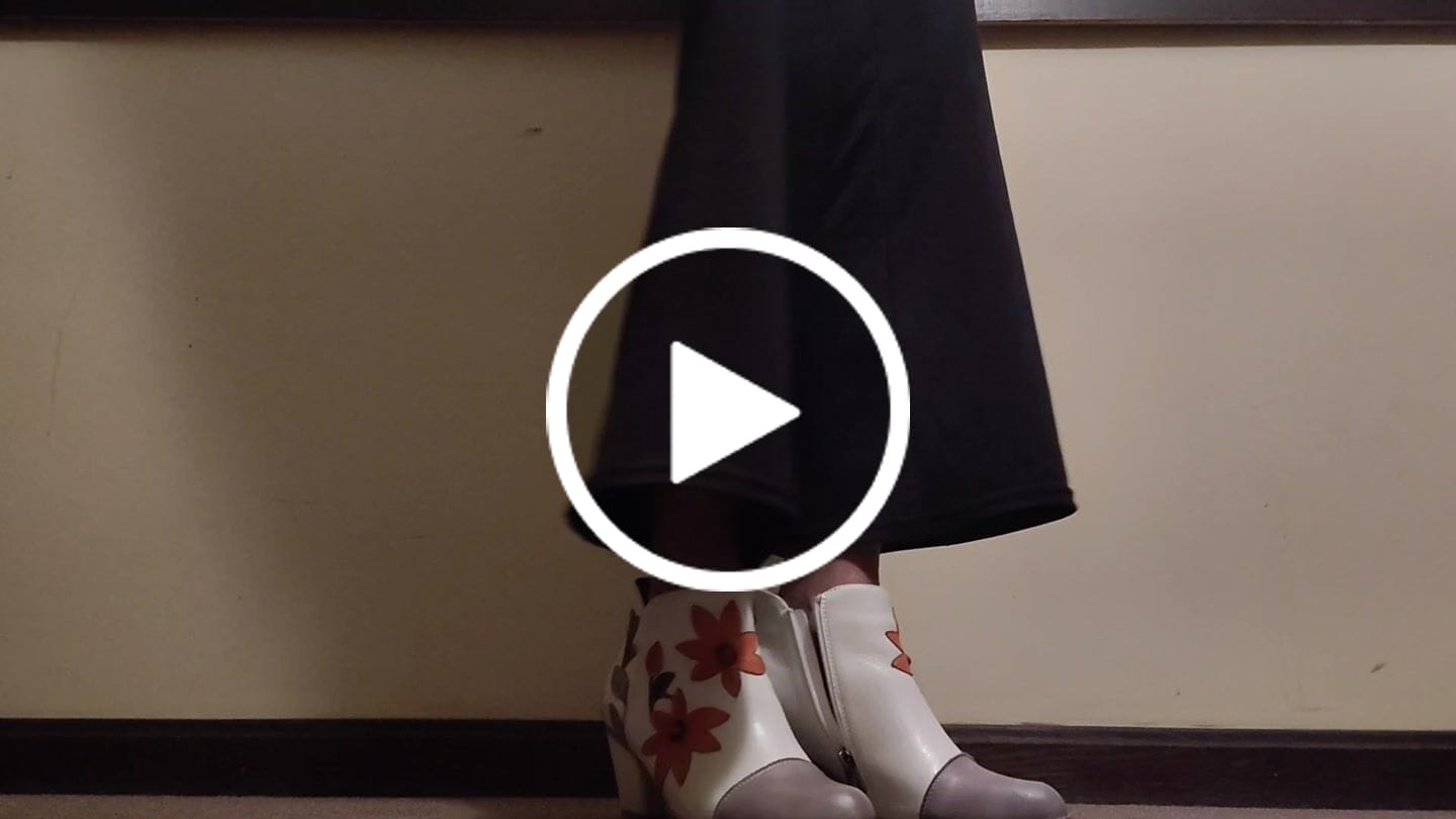 Customer video review of Floral Grace Ankle Boots