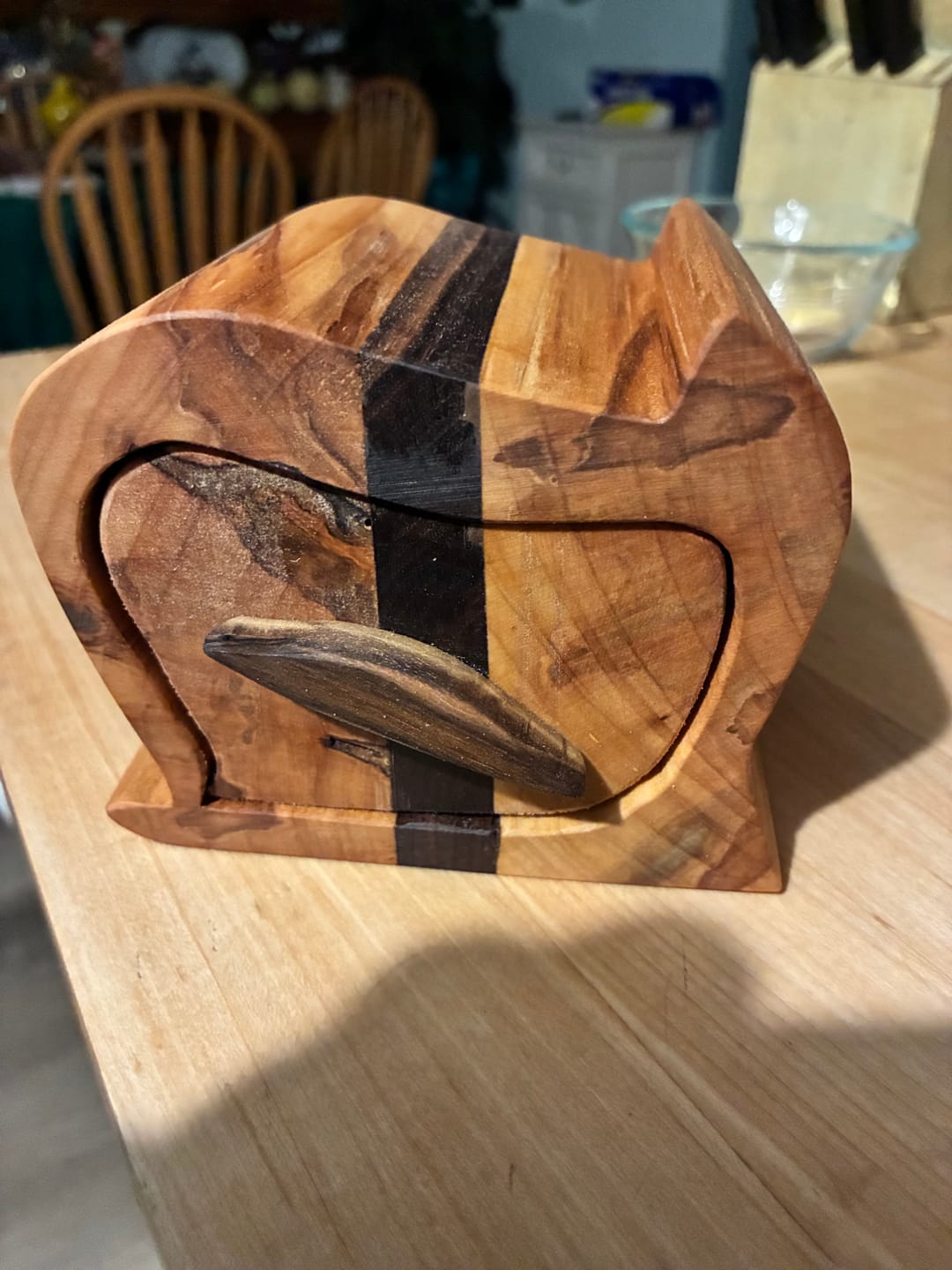 Customer photo review of Ambrosia Maple Bowl Blank for Woodturning Projects