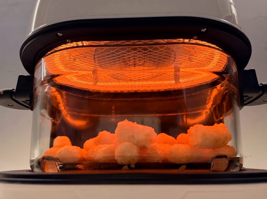 Customer photo review of Premium Glass Air Fryer